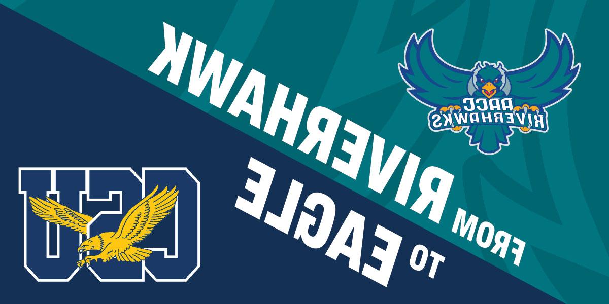 AACC Riverhawk and Coppin State Eagle logos